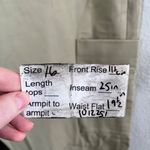 Vince  Womens Cotton Cropped Utility Pants Size 16 Khaki Photo 10