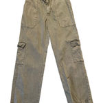 Young Fabulous and Broke Young Fabulous Broke green wide leg cargo pant size M Photo 0