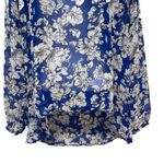 Anthropologie 2/$30 Philosophy Floral Print Chiffon Long Sleeve Blouse Top VNeck Photo 3