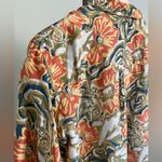 Capezio Vintage  floral silk button blouse long sleeve lightweight sheer Photo 5