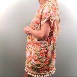 Free People Floral kimono cardigan top with tassels size large Photo 3