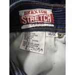 Braxton Jeans Women Size 36/20 Western Country Outdoor Nature Pleated Denim Blue Photo 6