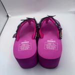 Womens Flip Flops Thong Butterfly Decor Wedge Heel Slippers Shoes Summer Sandals Pink Size 7 Photo 3