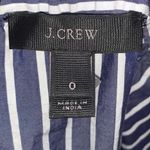 J.Crew  Blue & White Striped Off the Shoulder Top Photo 3