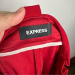 EXPRESS red ankle high rise pants paperbag waist women’s size 4R dress pants Photo 4