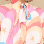 Multi Color Patterned Top Pink Size XL Photo 7