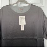 Badgley Mischka  Ombre Grey Loungewear Silk top (Size Medium) Photo 3