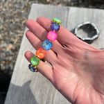 Handcrafted bracelet with Swarovski crystal Gold Photo 1