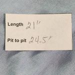 Bishop and Young Light Blue Cropped V-Neck Top with Ruffle Trim Size Large Photo 9