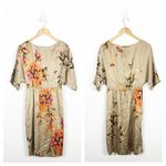 St. John  Satin Floral Silk Mini Dress Size 4 Elegant Classic Cocktail Photo 1