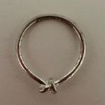Kendra Scott Presleigh Silver Love Knot Ring Size 7.5 Photo 2