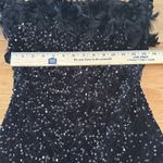 Off Shoulder Sequin Feather Mini Dress Flaxmaker NWOT Black Size M Photo 6