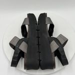 OTBT  Nova Sandals Womens 7M Black Leather Platform Chunky Wedge Strappy Photo 3