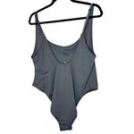 SKIMS Scoop Neck One Piece Swimsuit in Gunmetal Grey 4X Photo 6