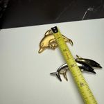 Dolphin Brooch Pin Lot Of 2 Sea Life 1 Gold Tone 1 Two Tone Photo 3