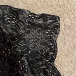 Anne Klein Black scalloped short sleeve midi lace dress never worn Photo 3