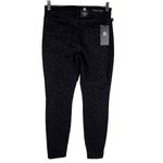 Rock & Republic Kashmiere Mid Rise Legging 8M Black Cheetah Got Flocked New Photo 13