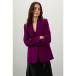 Endless Rose Jewel Purple One Button Career Office Preppy Blazer Jacket Size S Photo 1