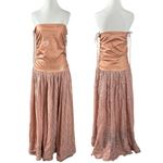 Free People  Ethereal Dainty Lace Floral Convertible Maxi Dress Skirt Medium NWT Photo 6