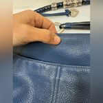 Brighton  Barbados Ziptop Hobo Bag Midnight Leather Braided Strap GUC Photo 10