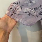 Elegant Purple Floral Maxi Dress Size 6 Photo 5