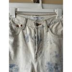 RE/DONE 90s High Rise Loose Straight Leg Jeans in Sunbleached Tie Dye Size 24 Photo 2