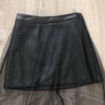 New patent mini under mesh longer skirt. Vegan leather Photo 1