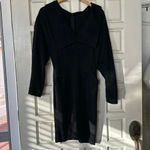 None Vintage tuxedo style black dress size 42 or about a us 6 wool Photo 3