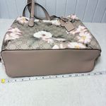 Nine West Beige Floral Tote with Pink and White Accents Photo 13