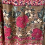 Chaus Vintage Long Wrap Floral Skirt Size 4 Tan Photo 1