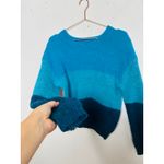 VEDA Blue Ombre Striped 100% Alpaca Wool Long Sleeve Ranch Road Sweater sz M Size M Photo 6