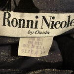 Ronni Nicole Black and Gray Floral A-Line Skirt size.14 NWT Photo 4