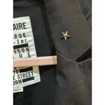 Zadig & Voltaire  Virginia Grunge Military Jacket SIZE 38 US 6 Black Photo 7