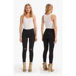 Mother Jeans The Looker Ankle Fray Guilty as Sin Black Color Size 27 Photo 2