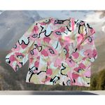 Norton Mcnaughton Y2k Shabby Chic  Blazer XL ? Barbie‎ Pink Butterfly Cottagecore Photo 4