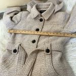 Liz Claiborne Outfitters Light Cream White Size Large L Heavy Button Coat Winter Photo 10