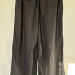 Old Navy High waisted Linen blend Cropped Wide Leg pants Black small Photo 0