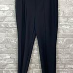 Ecru  Black Nylon Step Hem Pants Photo 0