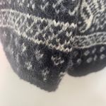 Alps Vintage Snowflake Pattern 100% Wool Cardigan Sweater Photo 8