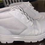 Dr. Martens  Combs Women White Canvas High Top Combat Boots Sz 8 Bonny W Photo 0