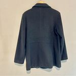 346 Brooks Brothers Black Wool Cashmere Blend Peacoat Coat Size Medium Preppy Photo 1