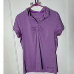 Nike Golf Tour Performance Purple Short Sleeve Athletic Polo Shirt Women's Large Photo 0