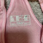 New Balance Pink Striped Lightning Dry Sleeveless Fitted Racerback Tank Photo 2