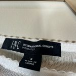 INC International Concepts Womens S White NWT Sheer Lace Mesh Thong Bodysuit Photo 4