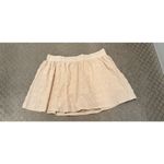 ZARA Cream Ivory Brown Checkered Plaid Textured Skort, M Photo 2