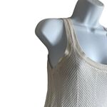 Theory  Women Tunic Tank Top PXS Ivory Mesh Cottoncash Knit Layering Luxe‎ Beachy Photo 6