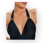 Vix ❤︎︎ Bia Tube Draped One Piece Brazilian Cut Swimsuit ❤︎︎ Black ❤︎︎ Medium Photo 3