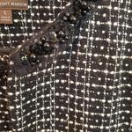 Fenn Wright Manson  Black‎ and White Blazer with Beaded Collar Size Small Photo 1