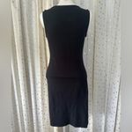 Guess Women's Little Black Bodycon Ruched Faux Wrap Mini Tank Sexy Dress XS Photo 6