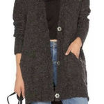 Free People Oversized Bouclé V-Neck Cardigan Small Photo 0